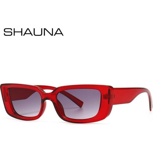SHAUNA Ins Popular Fashion Cat Eye Sunglasses Women Gradient Eyewear Brand Designer Men Jelly Color Sun Glasses Shades UV400