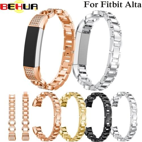 2018 good Genuine Stainless Steel Watch Bracelet Band Strap For Fitbit Alta HR/Fitbit Alta Watchbands Correas de reloj Wristband