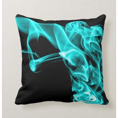 Personalized Turquoise Black Modern Design Throw Pillow Case Novelty Cushion Covers Chair Couch Home Decorate 18