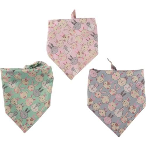 Easter Decoration Pet Dog Bandana Colorful Rabbit Bunny Print Triangular Bibs Scarf Towel Dogs Party Dress Up Pet Supplies