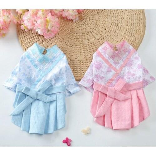 Dog Dress Summer Dog Dresses for Small Dogs Cats Chinese Style Dogs Dress Tutu Skirt Wedding Dress Pet Puppy Clothes Clothing