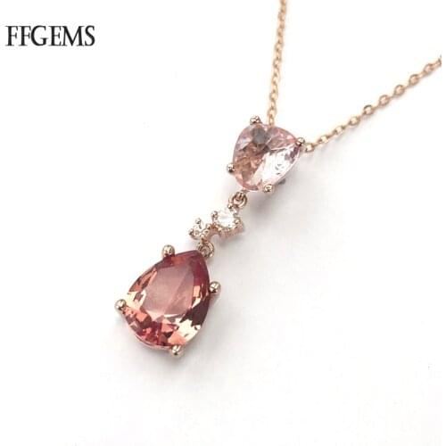 FFGems Zultanite Pendants Genuine 925 Sterling Silver Diaspore Stone Color Change For Women Lady Party Wedding Gift With Chain