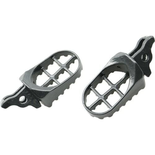 Grey Dirt Bike Sports Steel Foot Pegs For Honda 02-07 CR125R/250R 04-13 CRF250R