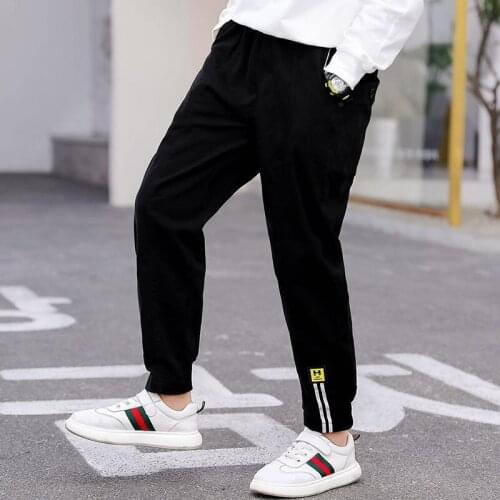 Spring And Autumn Boys' Pants, New Medium and Big Kids' Casual Pants, Korean Childrens Overalls, Western Style And Handsome