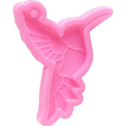 Super Glossy Resin Hummingbird Mold Birds Epoxy Craft Keychain Silicone Mould Polymer DIY Jewelry Making Pendant Moulds