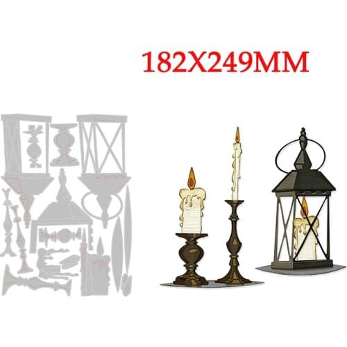 Halloween Candles Metal Cutting Dies Stencils for DIY Scrapbooking Photo Album Decorative Embossing Paper Cards New Arrived 2021