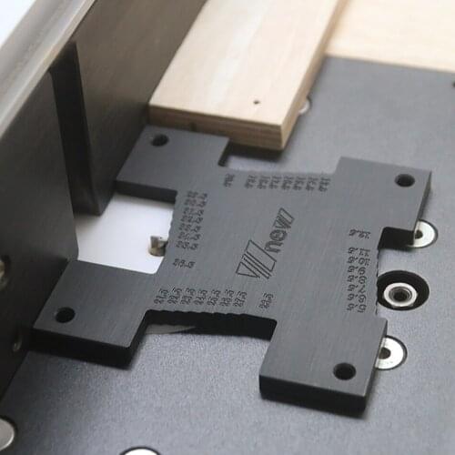 2pcs High Precision Height Gauge 5-36.5mm Woodworking Router Table Electric Circular Saw Engraving Machine Ruler Measuring Tools