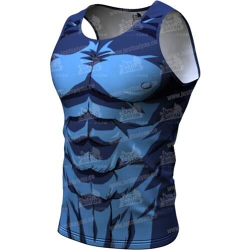 2021 Vest 3D Men vest Anime vest Comics Compression Tops Harajuku Cosplay Anime characte Tee Fashion quick dry tight sport vest