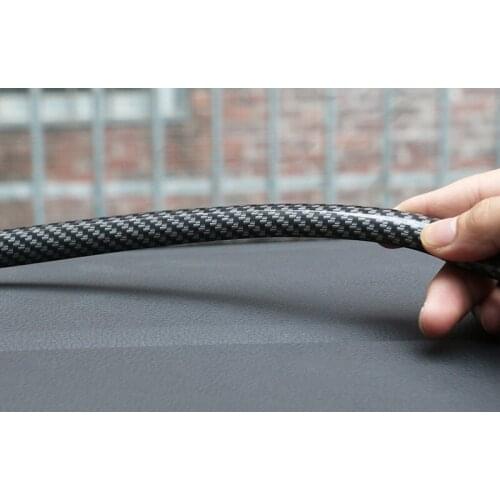 1pc for Mazda 3 Axela 2014-2017 Carbon fiber pattern Snakeskin texture Instrument station seal Central control adhesive