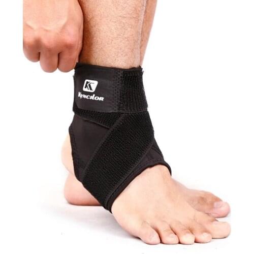1PC Elastic Ankle Support Brace Adjustable Compression Ankle Protectors for Badminton Basketball Football Taekwondo Fitness