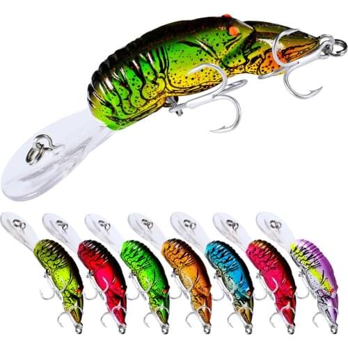 1PCS CrankBaits Fishing Lure 10g-0.35oz Artificial Bass 9cm-3.54" with 6# Hook Hard Wobblers Tackle