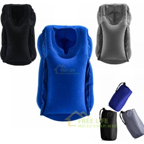 2017 The Most Diverse & Innovative Inflatable Travel Pillow on Airplane Pillows Neck Pillow Cushion Pad Mat Outdoor Cushions