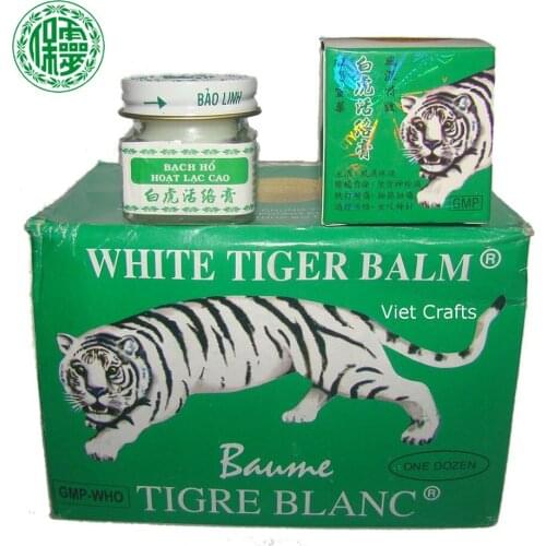 3Pcs 20g Original BaoLin Vietnam White Tiger Balm Baume Massage Nature Herb Essential Body Balm Oil For Headache Toothache
