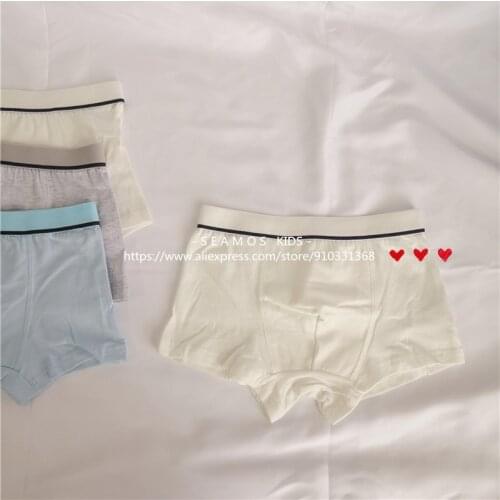 3Pcs Lot Boys Underwear Gentleman Solid Color Cotton Baby Kids Shorts Childrens Briefs ZL37
