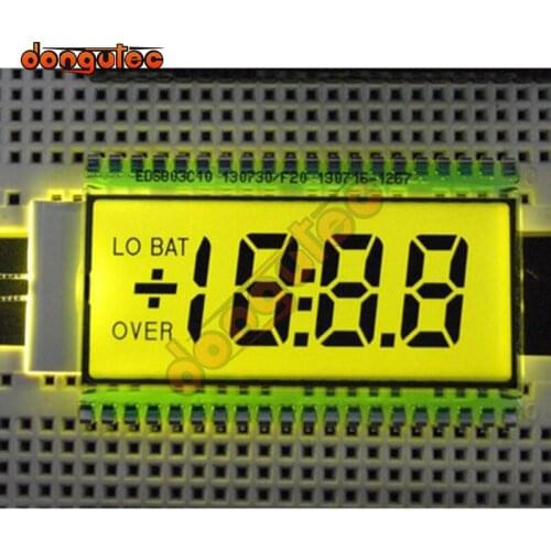 40PIN TN Positive 3-1/2 Digits Segment LCD Panel Yellow Green Backlight 5V