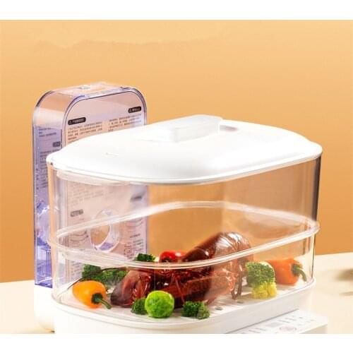 Household Multifunctional Electric Steamer High Temperature Disinfection Foldable Transparent Electric Steamer Aistan