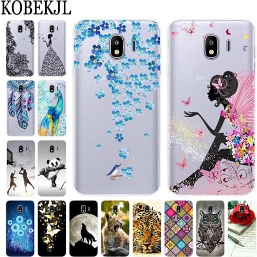 For Samsung Galaxy J4 2018 Case Cartoon TPU Silicone Back Cover Phone Case For Samsung J4 2018 J 4 J400F J400 SM-J400F Case Soft