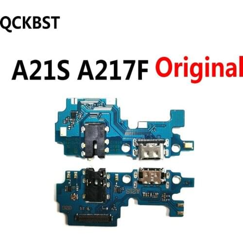 For Samsung A21S A217F Micro USB Charger Dock Connector Charging Port Microphone Flex Cable Replacement Parts