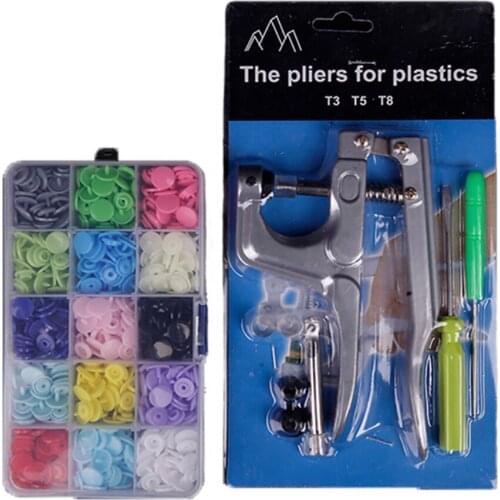INNE Fastener Snap Pliers Button Plastic Resin Snap Machine Sewing Tool Accessories Press Stud Cloth Haberdashery