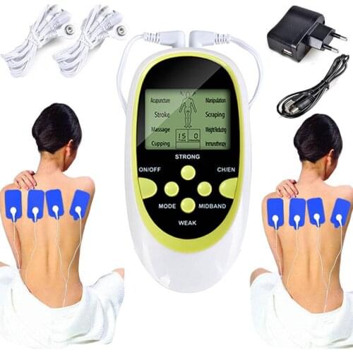 Electric Massager Full body massager Massage Stimulator neck Body Relax Muscle Therapy Massage Pulse tens Acupuncture 2*4 PADS