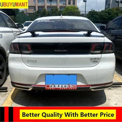 EPFBSQP For Peugeot 308 Spoiler High Quality Abs Plastic Car Tail Wing Decoration Rear Trunk Spoiler For Peugeot 308 2016-2020