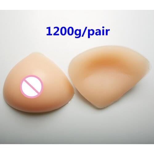 1200g/pair Artificial Breast Silicone Fake Breast Boobs Mastectomy Breast Form Fake Boobs For Crossdresser
