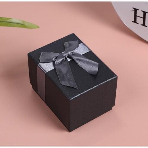 Jewelry Box Organizer Storage Gift Boxes Necklace Earring Ring Bracelet Watch Display Case Black Packaging Accessories Wholesale
