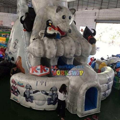 Buy inflatable Polar bear slide