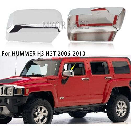 Side Rear View Mirror turn signal Cover Trim For Hummer H3 H3T 2006-2010 2pcs ABS Chrome RearView Mirror Covers Cap house frame
