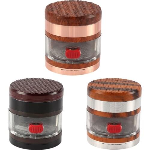 New Creative Grinder 62MM 4-Layers Weed Herb Classic Smoke Grinder Smoking Accessories Mill Spice With Drawer Crusher