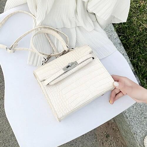 2021 New Arrivals Womens Cross Body Bag For Female Solid Color Thread Women Casual OL Flap Bags