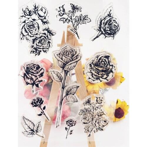 NEW 11*16cm Romantic garden Transparent Silicone Rubber Clear Stamps cartoon for Scrapbooking/DIY Easter wedding album