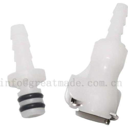 Plastic Quick Connect Male/Female Coupling Connector 3/16'' Hose Barb Insert 3 Set/Pack