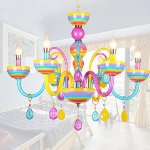 Childrens room Pendant lights living room bedroom restaurants candles fashion bars clothing store colorfull lamp ZA912608