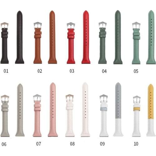 Universal Top Layer Cow Leather Watchband Slim 22mm Watch Strap Watch Accessories for Samsung Watch