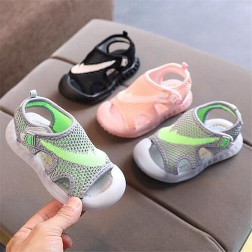 New boys sandals Disney2021 new jelly shoes baotou children female baby toddler children summer beach shoes, soft bottom shoes