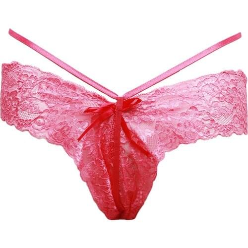 Sexy Panties G-string Briefs for Women Lace Lingerie T-Back Low Waist Underpants Underwear Thongs Intimates Plus Size XXL