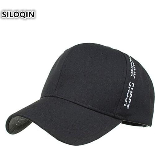 SILOQIN NEW Womens Cotton Cloth Embroidery Ponytail Baseball Caps Sport Girls' Hats Brand Snapback Mens Tongue Cap Couple Hat