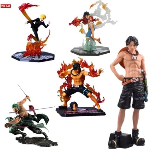 One Piece Character New World Roronua Zorro Straw Hat Classic Fighting Action Character Sanji Marco Shanks Sabo Luffy Doll Toy