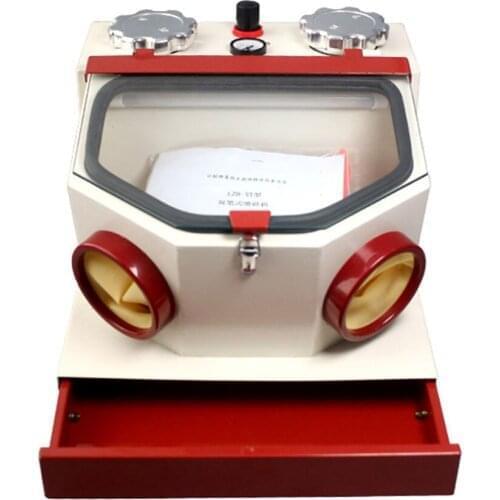 Dental Sandblasting Machine Double Pen sandblasting machine 220V 50W Tooth sand gun Jewelry sandblasting machine 120 mesh