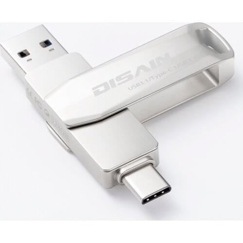 Pen Drive,DISAIN Usb c flash drive Memory Stick, Usb 3.1/Type-C Dual USB disk,usb flash drive ,High Speed Thumb drive Флешка usb