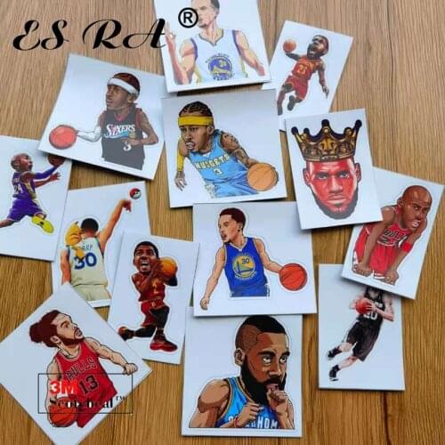 Car Stickers Vinyl Basketball Player Waterproof Pegatinas Biclye Decals Boys Stickers for Notebook Laptop Helmet Motor Decoarate