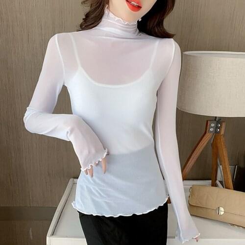 Женские прозрачные рубашки YIKOTON China At AliExpress