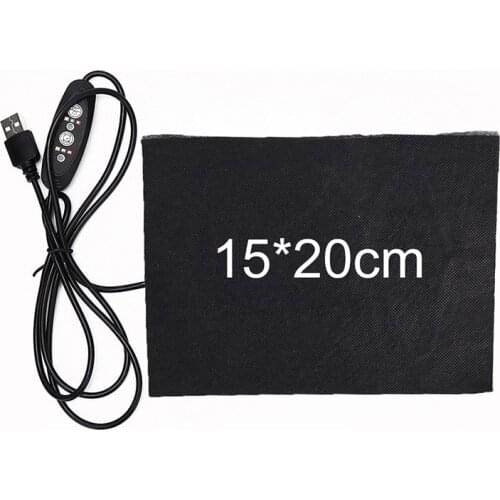 1PC Hand Warmer Carbon Fiber Heating Pad USB Heating Film Electric Winter Infrared Fever Heat Mat Warm Feet Knee Warmers Heat