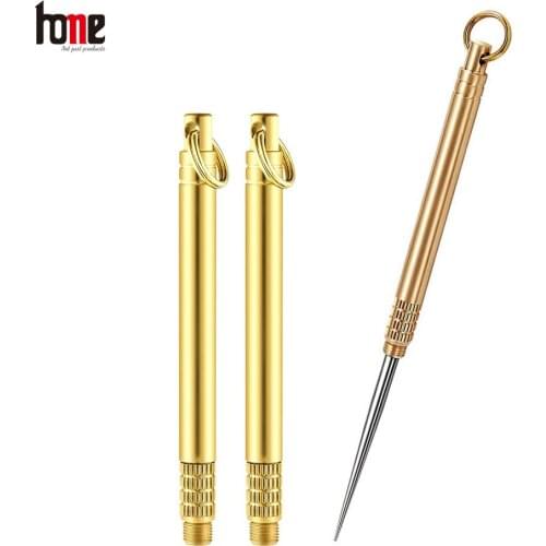 1PC Reusable Titanium Toothpicks with Protective Holder Portable Metal Pocket for Outdoor Camping Picnic Travel Steel Outdoor