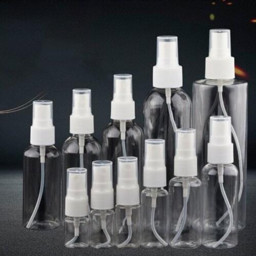 1pcs Portable Transparent Plastic Spray Empty Bottle Perfume Liquid Spray Mini Bottle Atomizer Travel Accessories Mist Pump