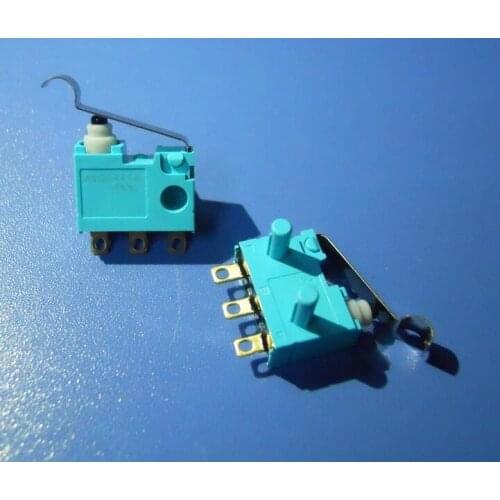 2pcs original for Panasonic turquoise ASQ14418 ultra-small waterproof micro switch with bent lever