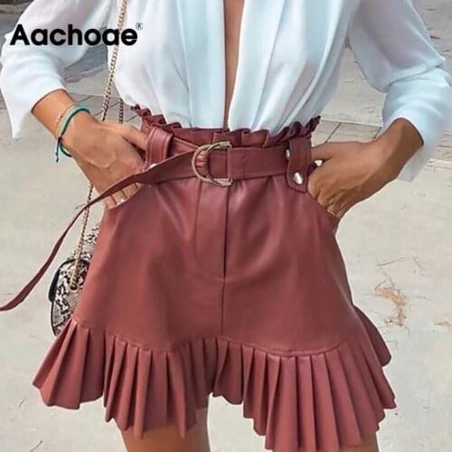 Женские мини юбки Aachoae China At AliExpress