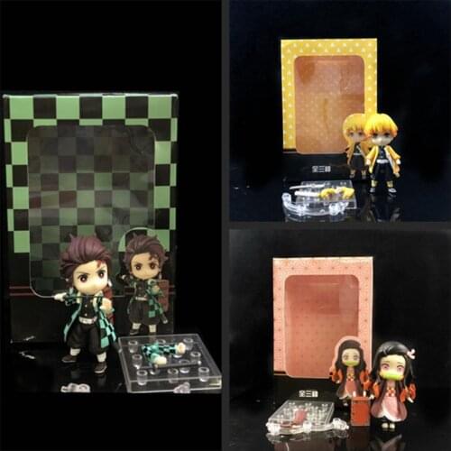 Anime Demon Slayer: Blade Nezuko Tanjirou Agatsuma Zenitsu Movable Joint Q Version Doll Boxed Decoration anime figures