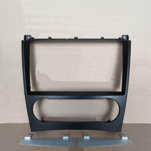 Car Fascia Navigation Fascias Dash Frame Kit For 9" Android Multimedia Player For C Class W203 CLK C209 2005 2006 2007 2008 2009